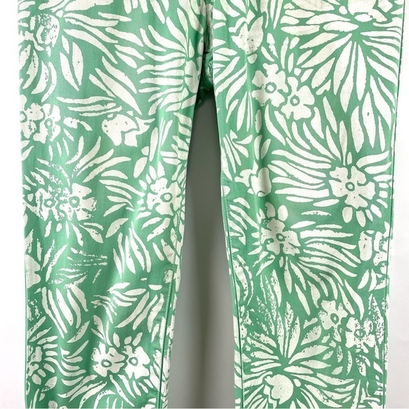 DVF Loves Current/Elliot Mint Tropical Floral The Classic Skinny Jean Size 28 - Picture 8 of 16